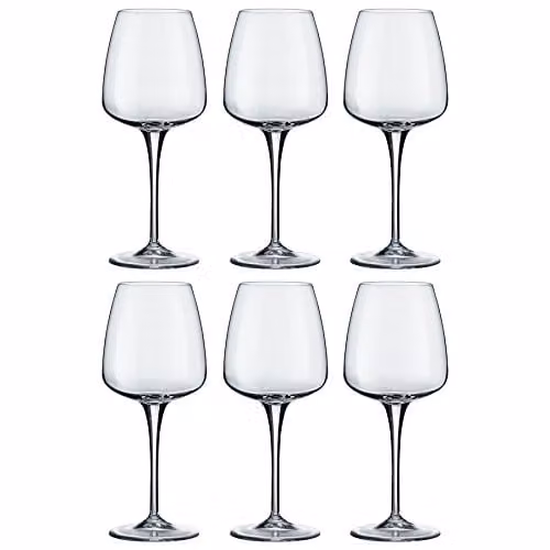Bormioli Rocco Aurum Red Wine Glasses, Transparent, 520ml, Pack of 6 – 1