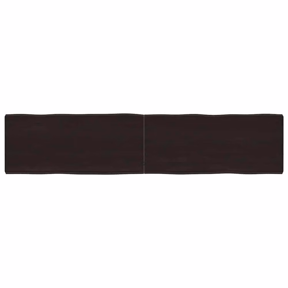 Berkfield Home Dark Grey and Brown Live Edge Solid Wood Table Top Countertop W: 180 cm, D: 40 cm, H: 2-6 cm – 2