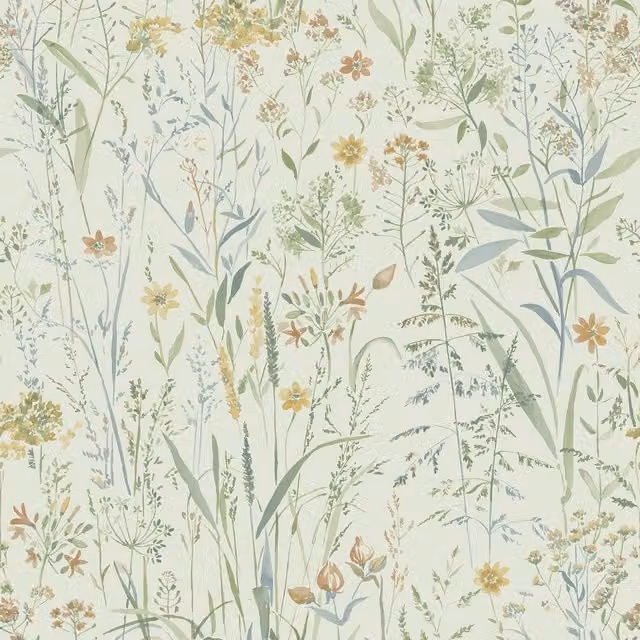 Grandeco Sage Green and Multi-Colour Fabric
