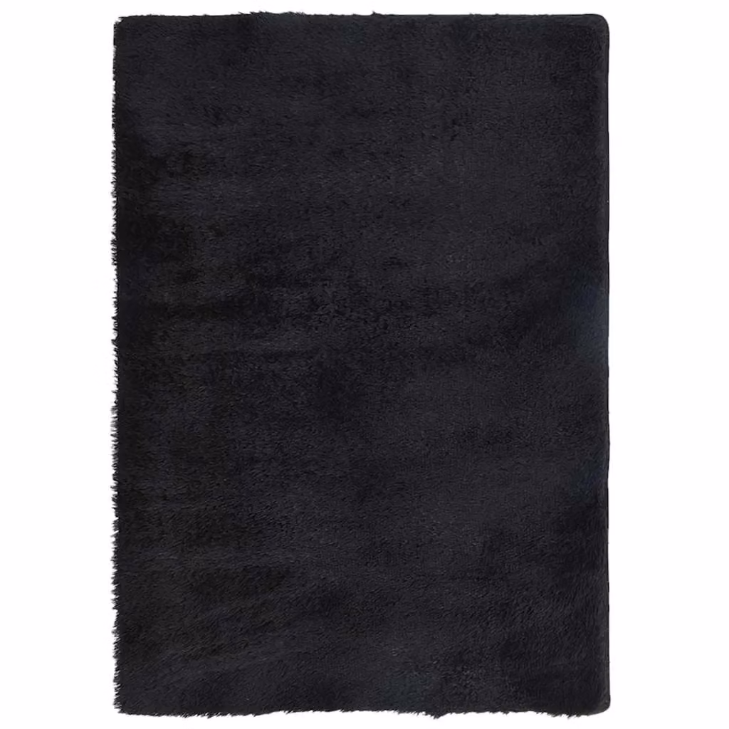 Berkfield Home NAVARRA Shaggy High Pile Rug, Black, W: 240 cm, D: 340 cm – 2