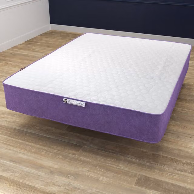DS Living Purple Hybrid Gel-Flex Memory Foam Mattress, W/D/H: 120 x 200 x 19 cm