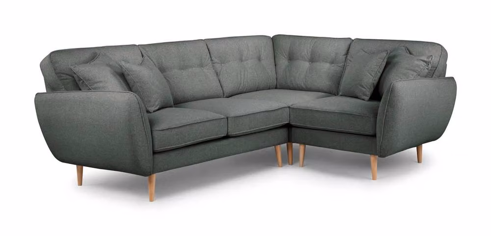 The Great Sofa Company Ailis 2 Corner 1 Faro Upholstered L-Shape Sofa in Dark Grey – 2