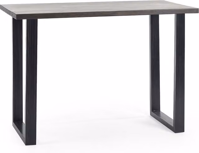 Julian Bowen Brooklyn Industrial Bar Table in Dark Oak and Black