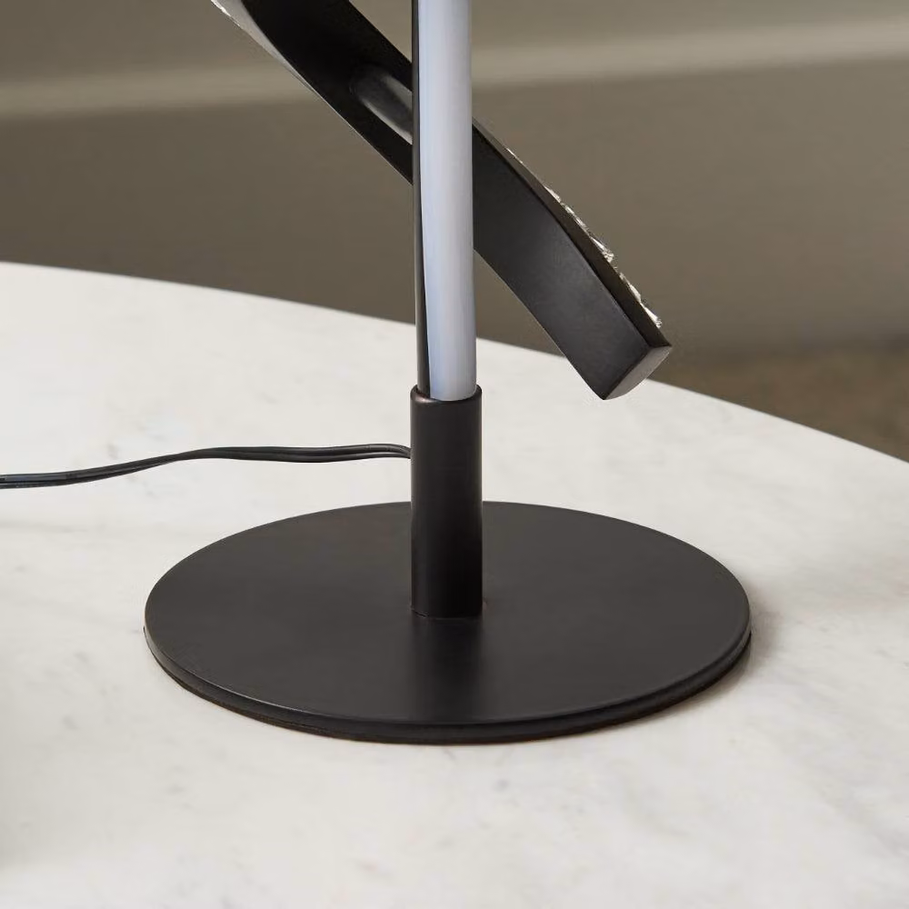 Pagazzi Hyde LED Table Lamp in Matte Black and Crystal – 2