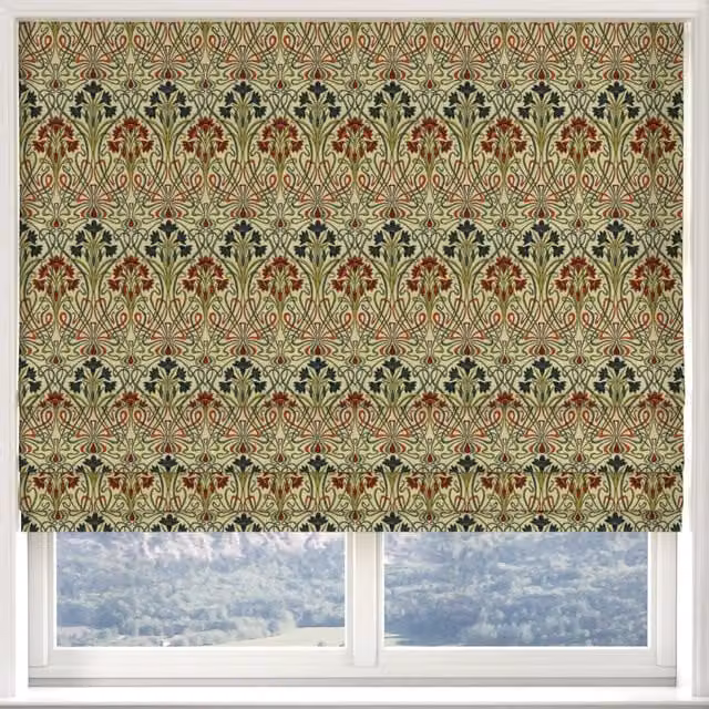 Terrys Tiffany Printed Made to Measure Blackout Roman Blind in Multicolour Floral Design