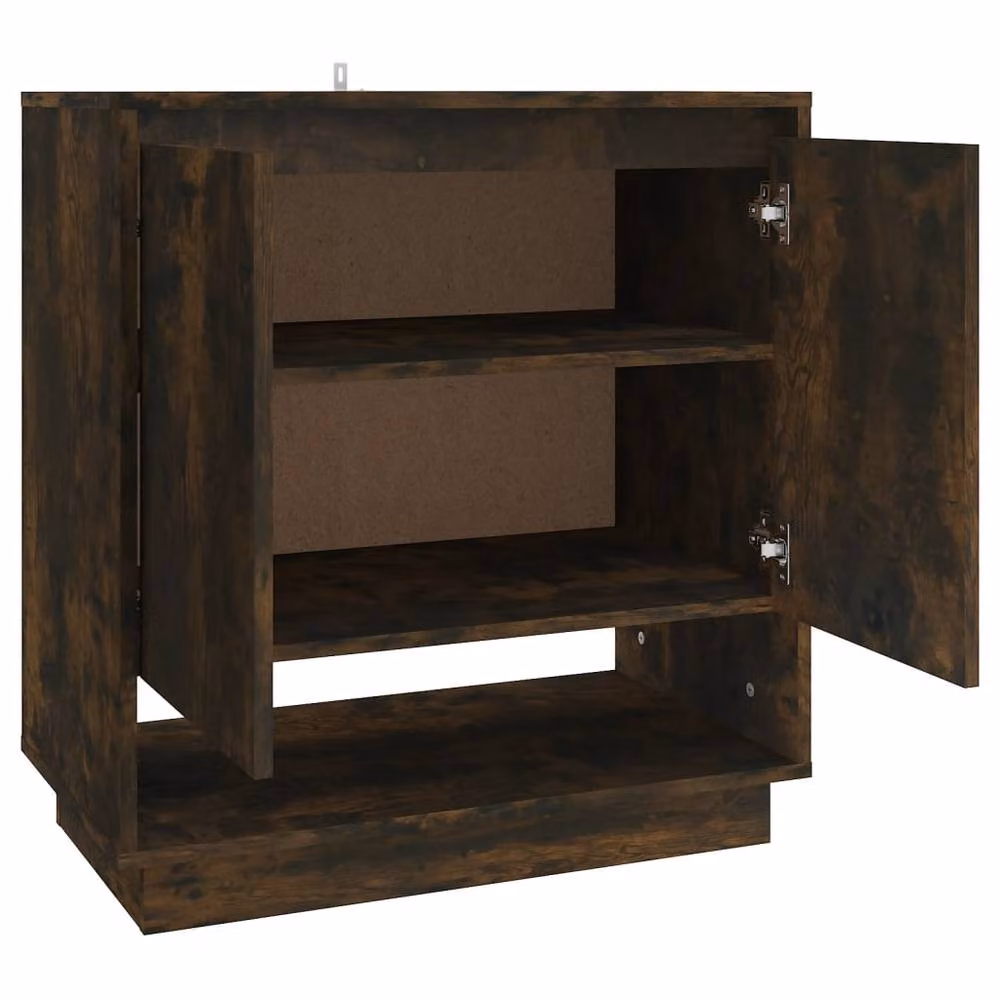 Berkfield Home Smoked Oak Sideboard in Brown, W/D/H: 70 x 41 x 75 cm – 4