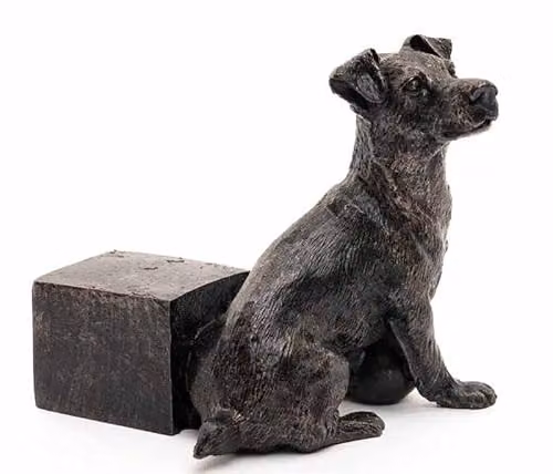 Jardinopia Antique Bronze Jack Russell Terrier Metal Plant Pot Feet, Set of 3 – 2