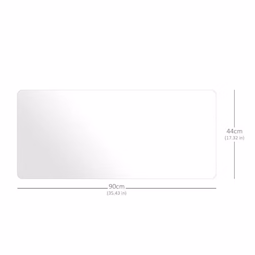 Nicoman Clear Waterproof Non-Slip PVC Desk Mat Protector with Round Edges, W: 90 cm x D: 44 cm – 2