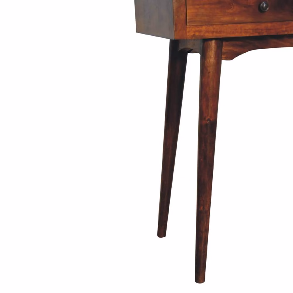 Wyld Haus Kealakekua Chestnut Mango Wood 2 Drawer Console Table in Brown, W: 90 cm, D: 40 cm, H: 78 cm – 6
