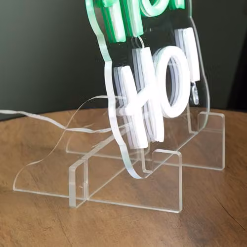 Samuel ALEXANDER Ho Ho Ho Christmas Neon Sign, Red, Green or White, 29 cm – 3