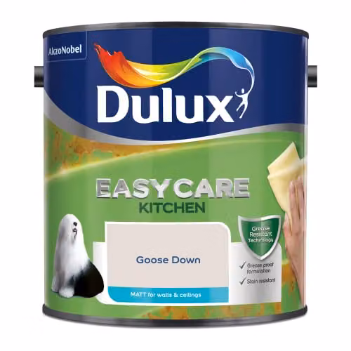 Dulux Easycare Kitchen Matt Emulsion Paint in Goose Down, 2.5L – 2