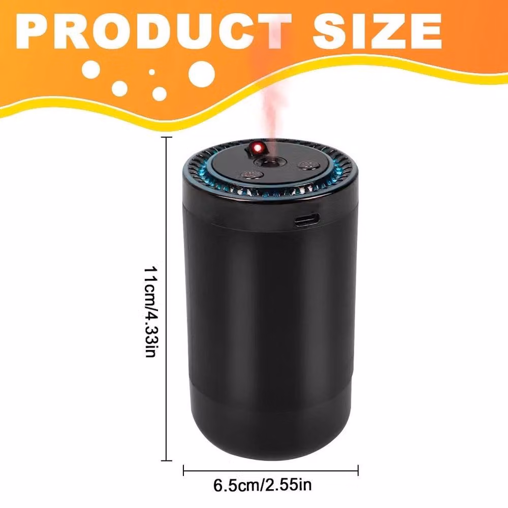 KORVIXA Car Essential Oil Aromatherapy Diffuser with RGB Lighting in Black – 2