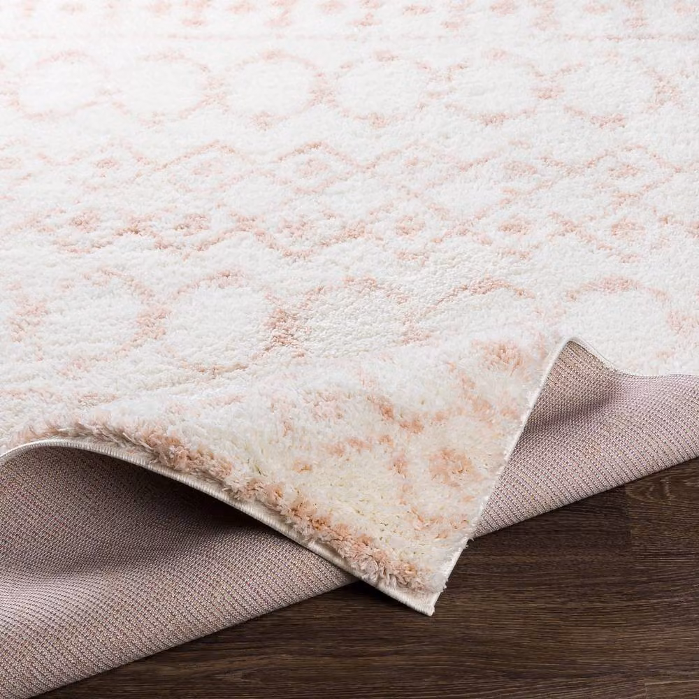 Livabliss Aliyah Shag Shaggy Living Room Rug in Rose, Pink and Brown, W: 80 cm, L: 220 cm – 2