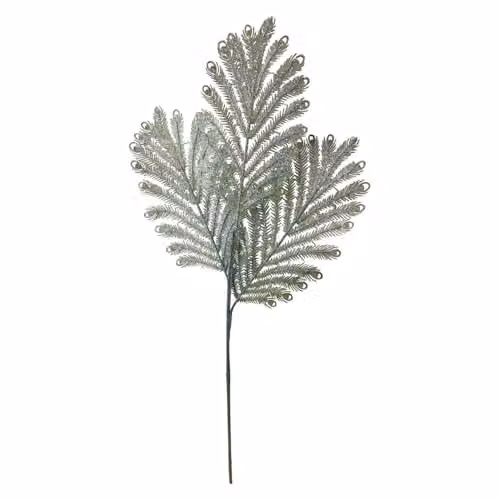 VFM e-Store Christmas Fern Spray Stem Decoration, Green, H: 63 cm, W: 22 cm – 1