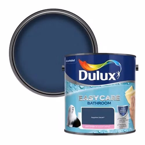 Dulux Easycare Bathroom Mould Resistant Satin Gloss Paint, Blue, 2.5L