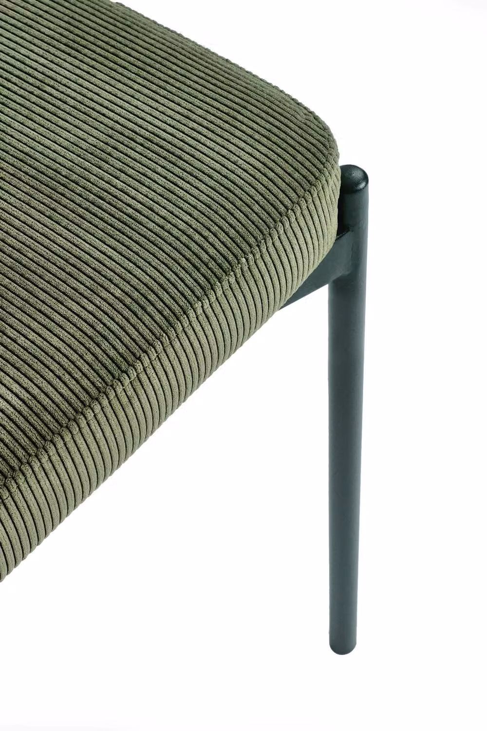 Julian Bowen Leonie Green Velvet Upholstered Dining Bench with Metal Legs, Width: 120 cm – 4