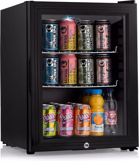 Subcold Super 35 LED Beer Fridge in Black with Compressor and Lockable Glass Door