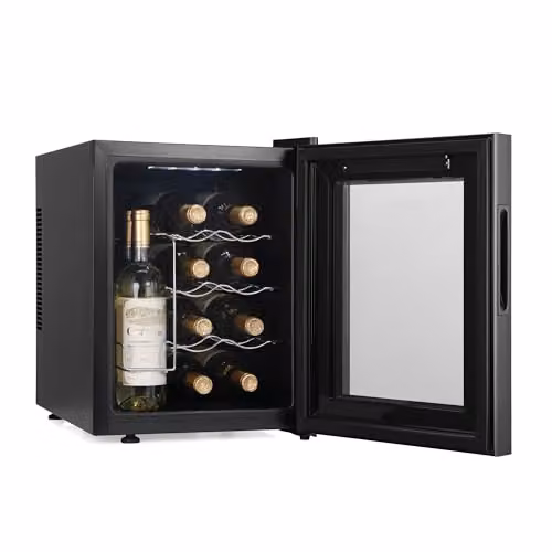 Subcold Barcool VINO12 Countertop Wine Cooler, Black, with Glass Door and LED Interior Light, W/D/H: 41.0 x 34.5 x 50.5 cm – 9