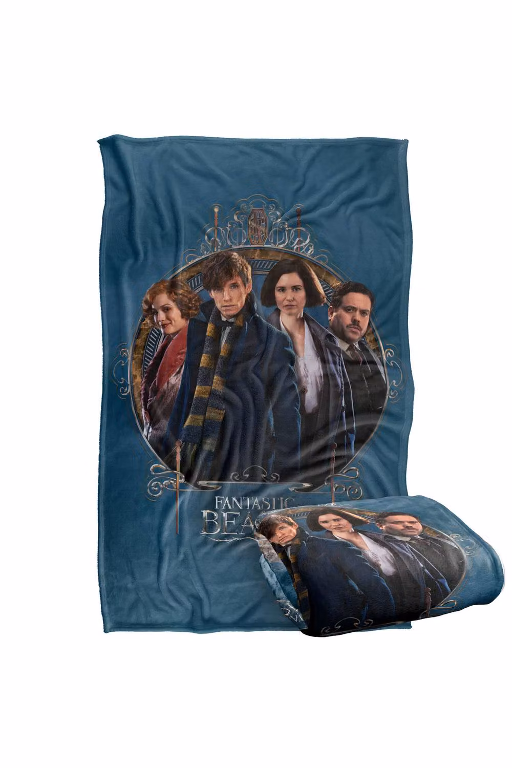 Warner Bros. Fantastic Beasts Where To Find Them Super Soft Silky Feel Fleece Blanket, Multicolour – 7