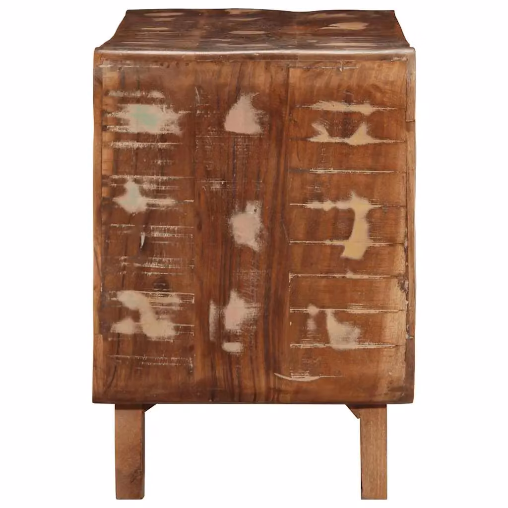 Berkfield Home Rustic Reclaimed Solid Wood TV Cabinet in Brown, W/D/H: 105 x 46 x 32 cm – 3