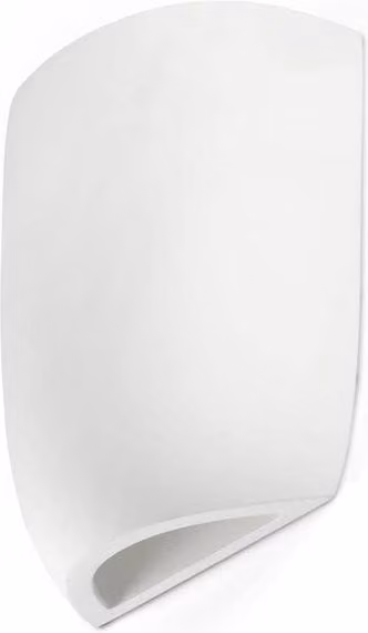 Netlighting Kappu White Plaster Wall Lamp with E14 Socket, Diameter: 16 cm