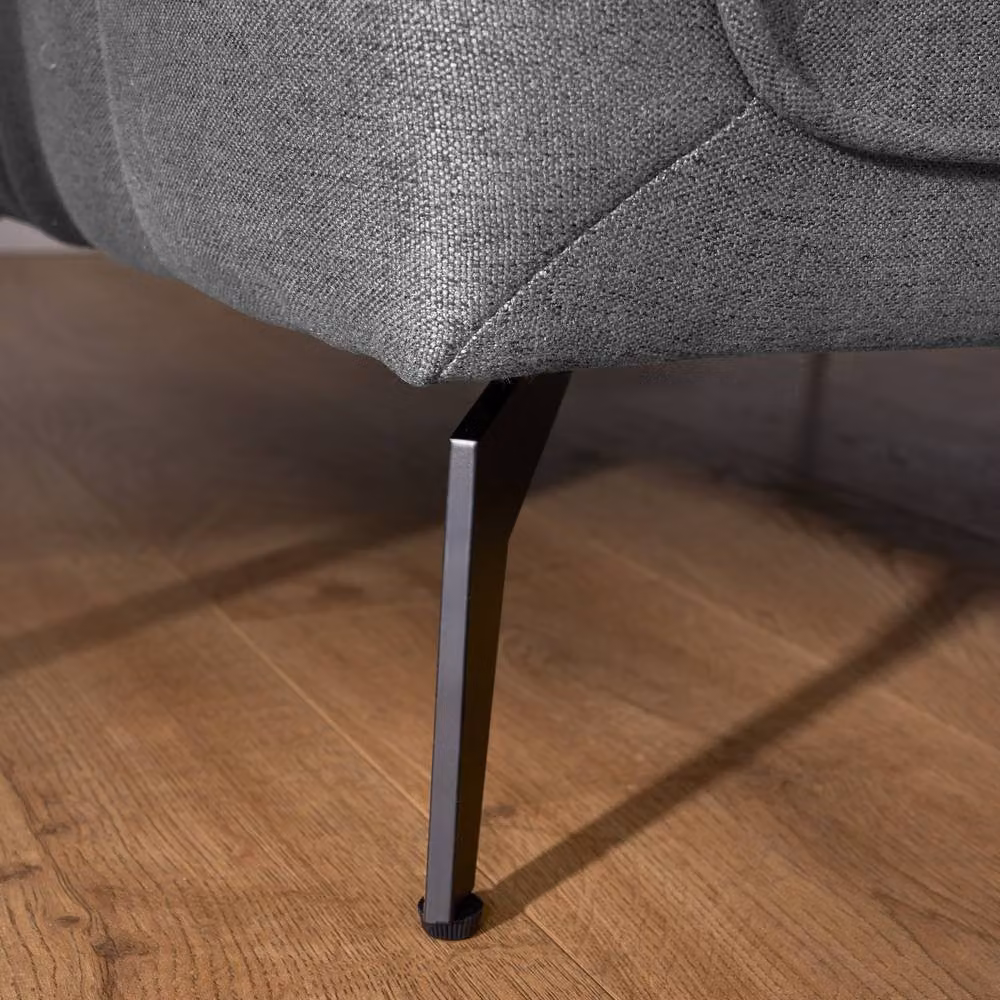 Bravich LTD Brixton Modern Fabric Armchair with Armrests and Solid Wood Frame in Grey or Green – 3