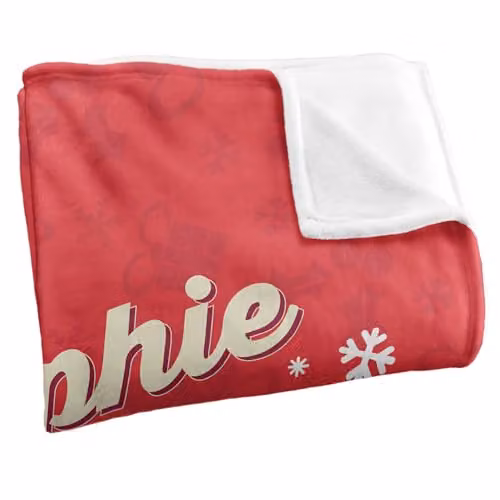 LOGOVISION A Christmas Story Ralphie The Kid Super Soft Red Fleece Throw Blanket W/D/H: 91 x 147 cm – 3