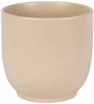 KDMD Hortus Cairo Geometric Ceramic Tabletop Pot, 2 Pack, Beige, W/D/H: 15.5 x 15.5 x 15 cm