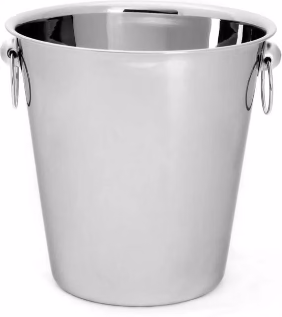 Havendro Stainless Steel Ice Bucket and Champagne Wine Chiller, 4 Litre, Silver