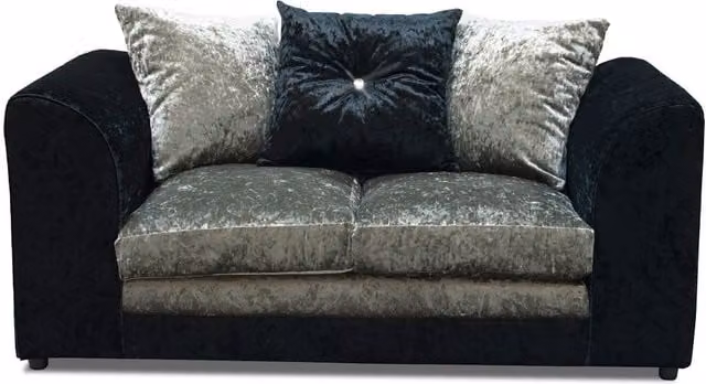 Snugg Furniture UK Limited Aurora 2 Seater Sofa in Grey Crushed Velvet