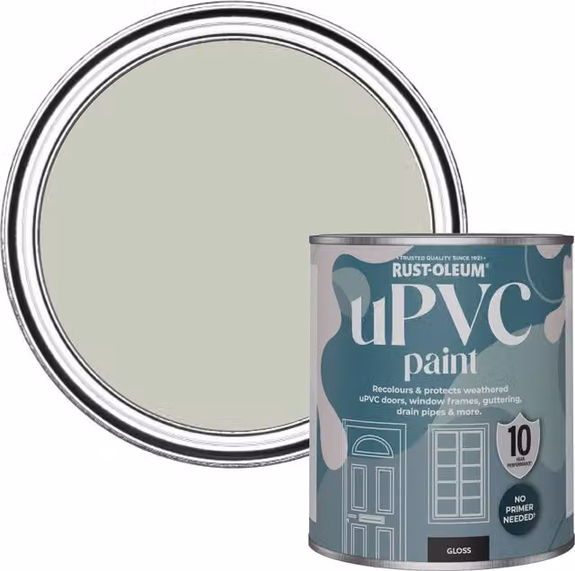 Rust-Oleum Gloss Finish UPVC Paint in Green, 0.75 l