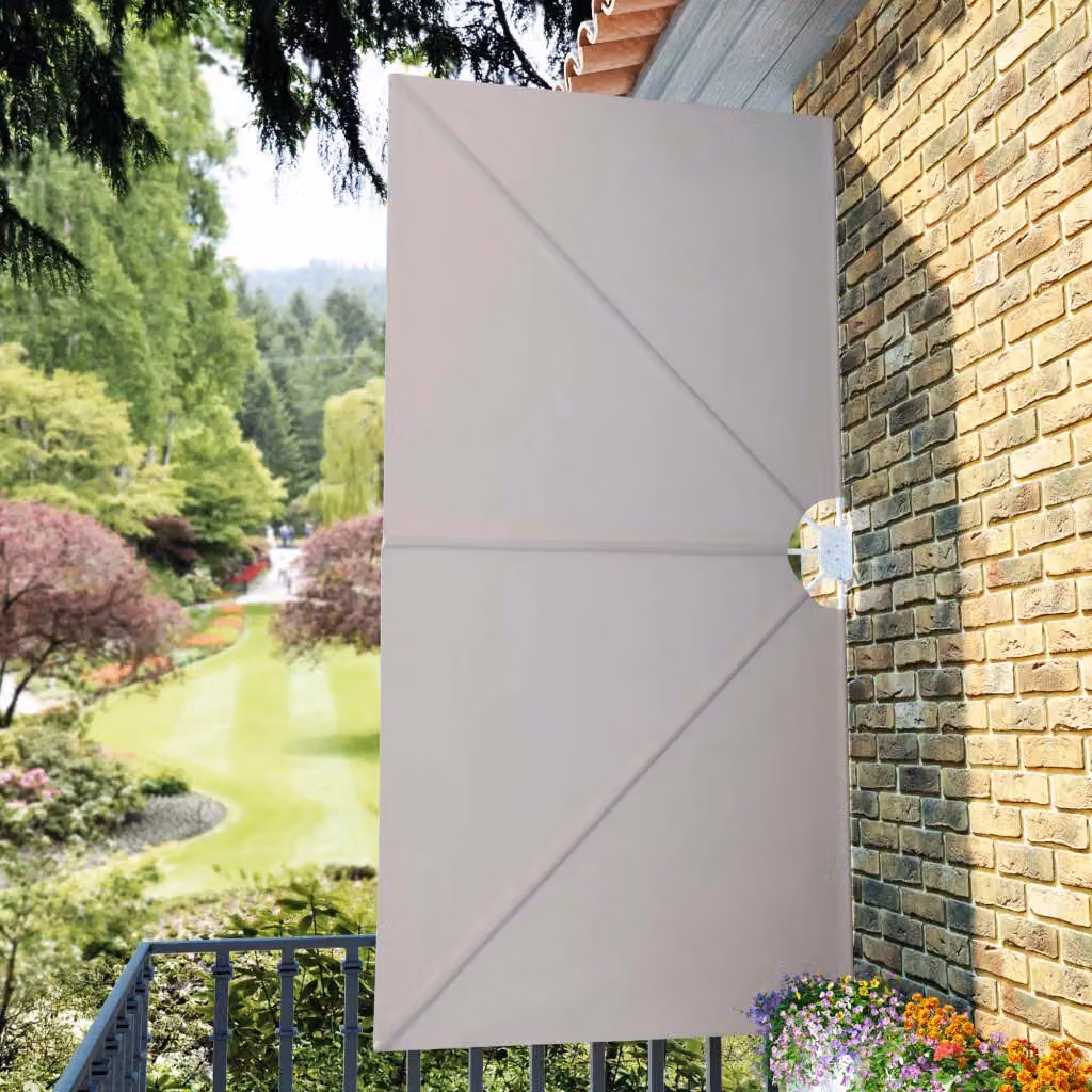 Berkfield Home Collapsible Terrace Side Awning in Beige, W/D/H: 300 x 150 x 150 cm – 2
