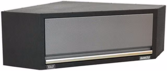 Loops Modular Corner Wall Cabinet in Black and Multicolour, W/D/H: 86.5 x 35 x 20.55 cm – 1