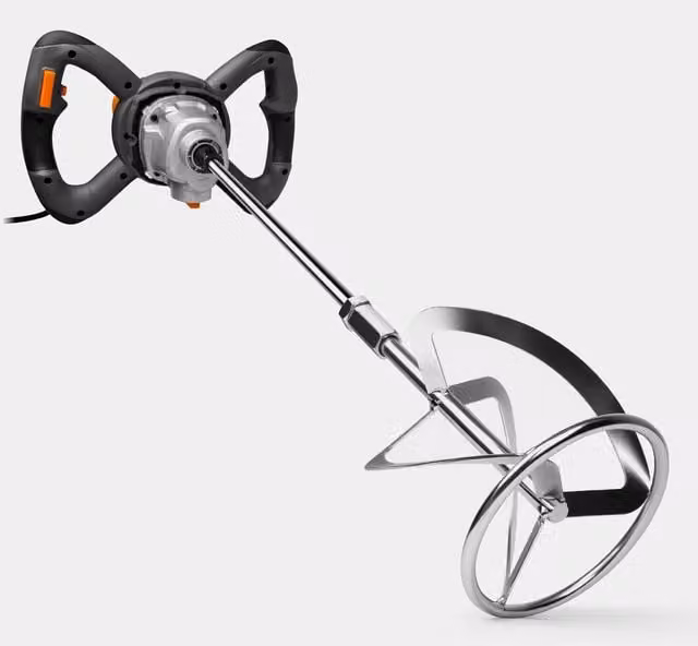 Vonhaus 1600W Electric Paddle Mixer Drill in Orange and Grey