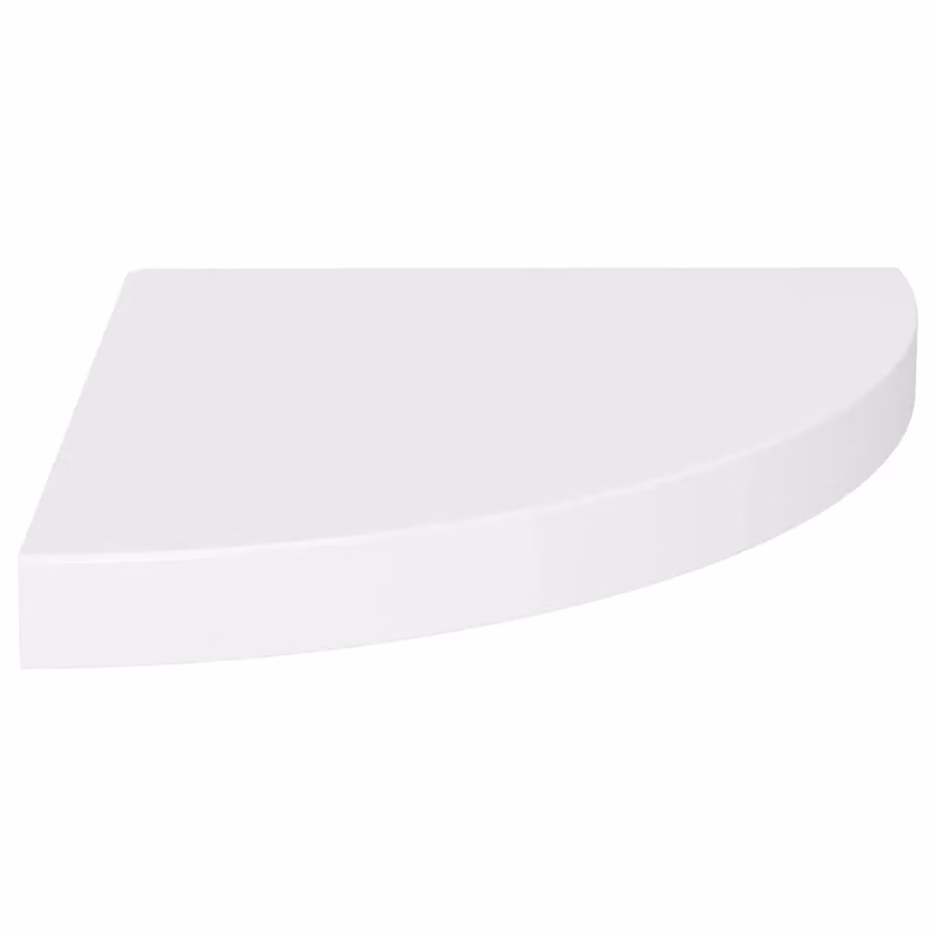Berkfield Home White Floating Corner Shelf, W/D/H: 35 x 35 x 3.8 cm – 2
