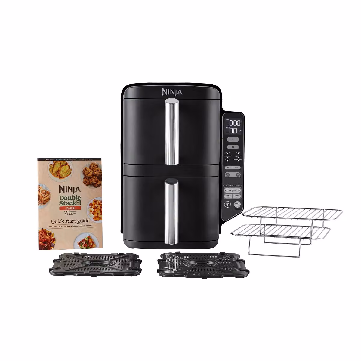 Ninja Double Stack 2-Drawer Dual Zone Air Fryer 7.6L SL300UK Black – 5