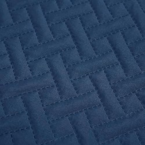 OHS Geo Pinsonic Quilted Throw Blanket in Blue, W/D/H: 150 x 200 cm – 5