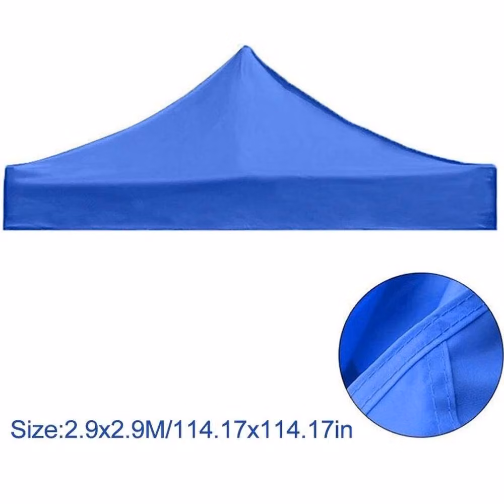 KORVIXA Blue Polyester Gazebo Top Cover Roof Replacement, W: 290 cm x D: 100 cm x H: 100 cm – 2