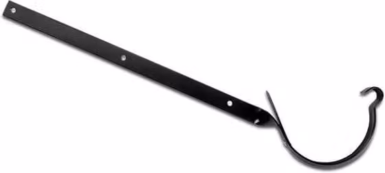 Galeco Black Matt Galvanised Steel Gutter Side Rafter Bracket, 135mm