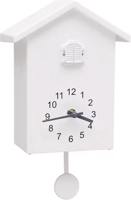 FLAVORA Modern Analog Wall Clock in White, W/H: 100 x 50 cm – 1