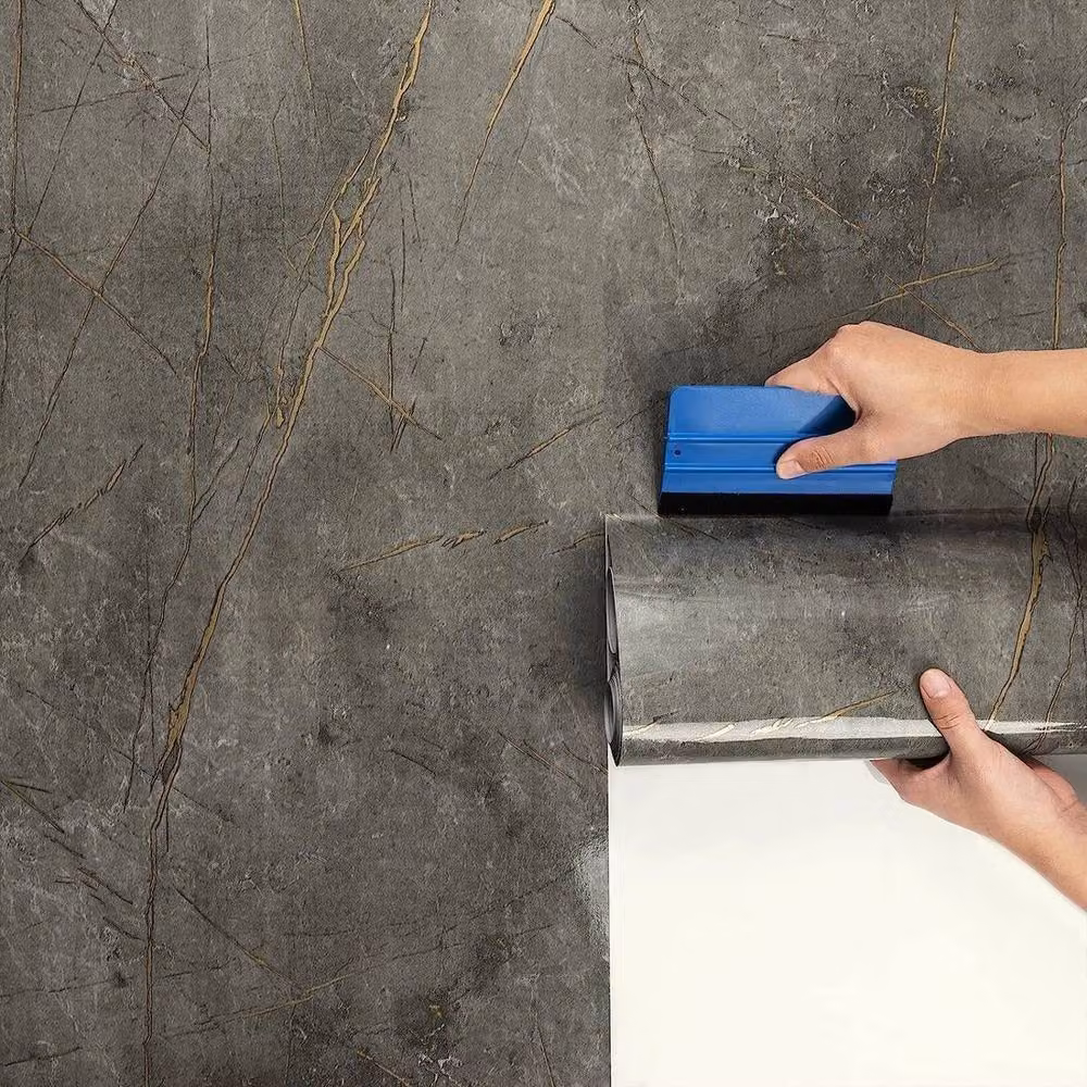 SPETLEK Grey Marble Self Adhesive Worktop Covering Film, W: 100 cm, H: 200 cm – 3