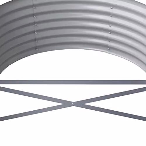vidaXL Grey Steel Raised Garden Bed W/D/H: 80 x 80 x 36 cm – 3