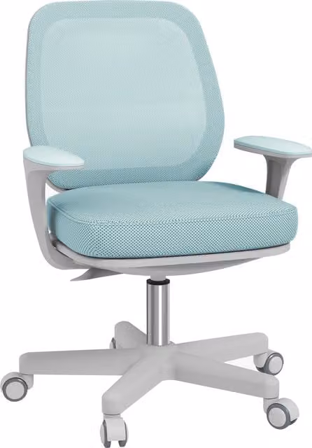 Vinsetto Modern Green Fabric Task Chair with Swivel and Castors
