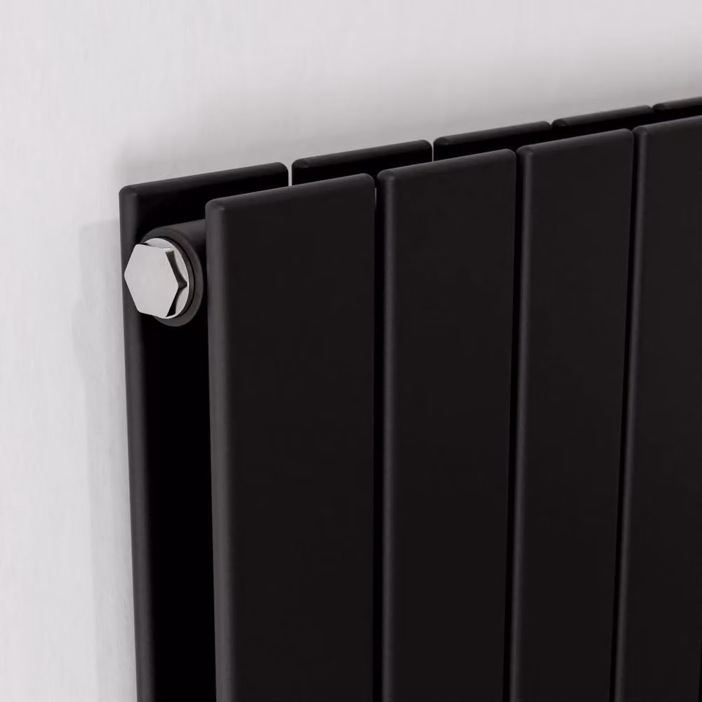 Bathroom Kingdom Mars Black Double Flat Panel Vertical Radiator H: 180 cm, W: 67 cm – 2