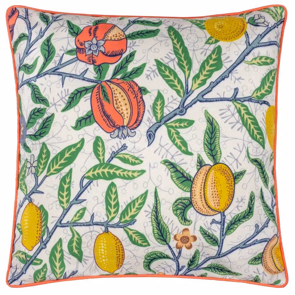 Morris & Co. Fruits Outdoor Square Cushion in Yellow and Red, W/D/H: 45 x 45 x 45 cm – 2