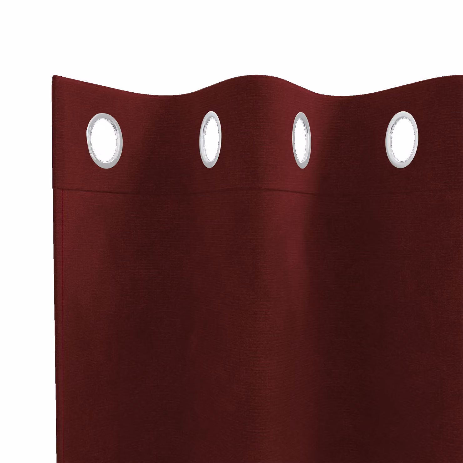 Berkfield Home Wine Red Velvet Blackout Eyelet Curtains, 2 Pack – 3