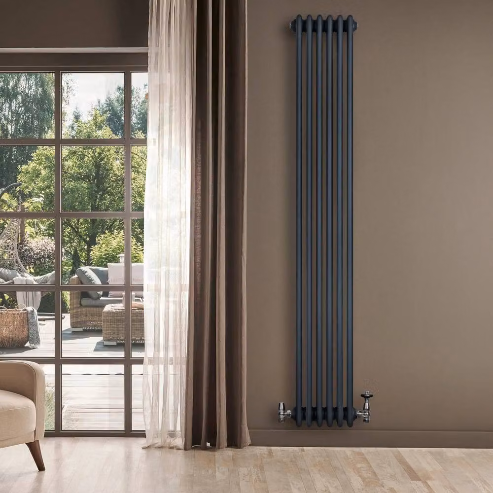 Monstershop Traditional 4 Column Radiator in Anthracite Grey, H 180 cm x W 29 cm – 4