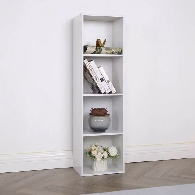 Home Garden Direct Jane 4 Tall Cube Storage Unit in White