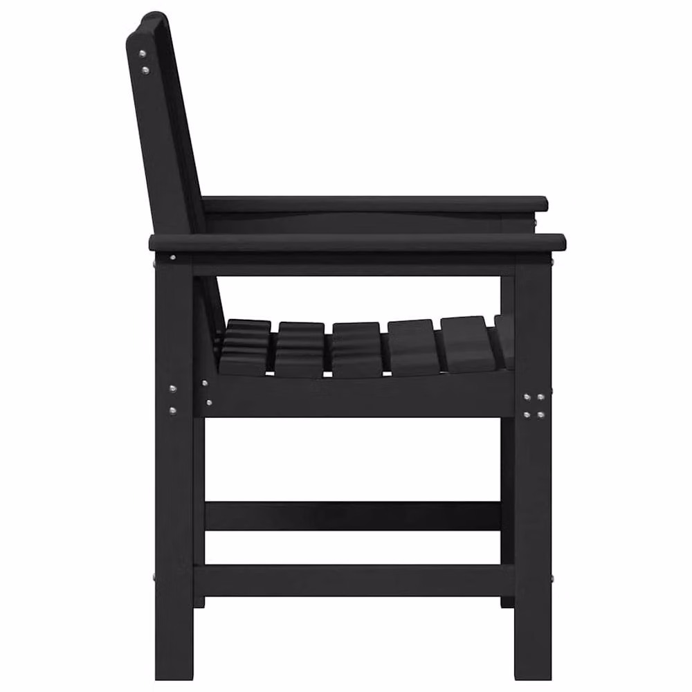 Berkfield Home Modern Garden Dining Chairs, Set of 2, Black HDPE – 6
