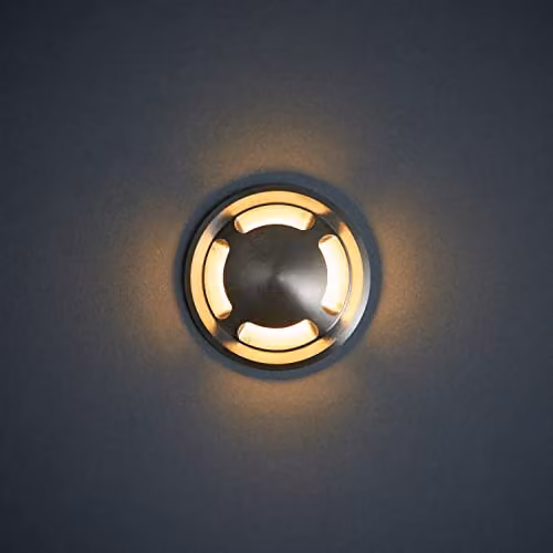 Loops Silver Satin Nickel 4-Way Replacement Bezel Plate for x01295 x01296 & x01297 Guide Lights, Aluminium Alloy – 2